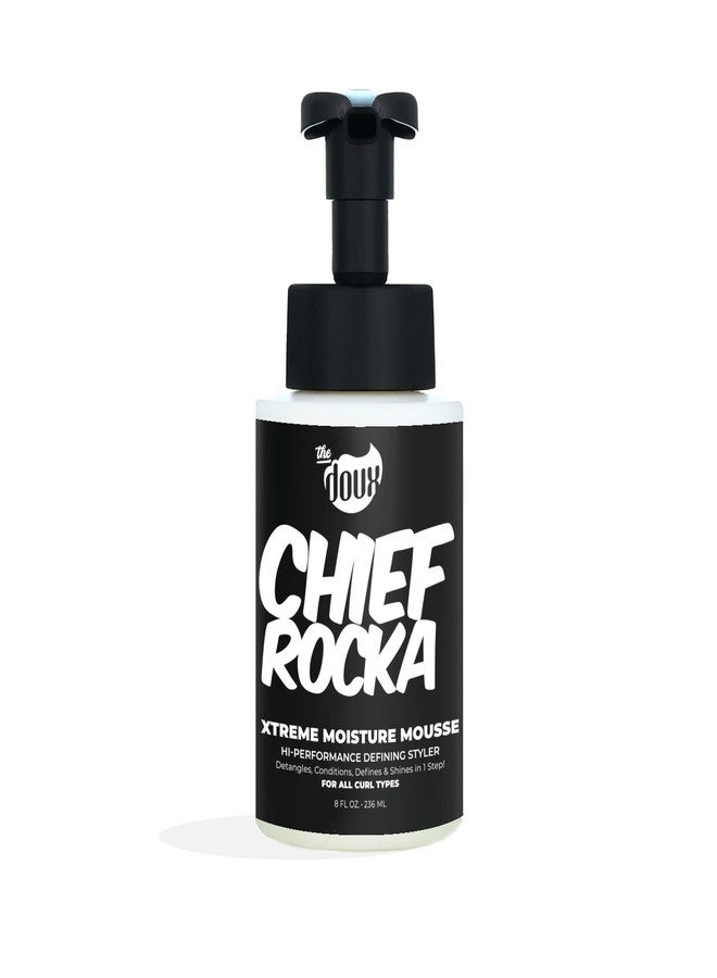 THE DOUX Chief Rocka Xtreme Moisture Mousse for Curly Hair – Curl Defining Hair Mousse for Women with Lasting Hold, Frizz Control & Shine – Styling Foam for Wavy Hair, Coily Hair & Natural Hair Products, 8oz - Image 1