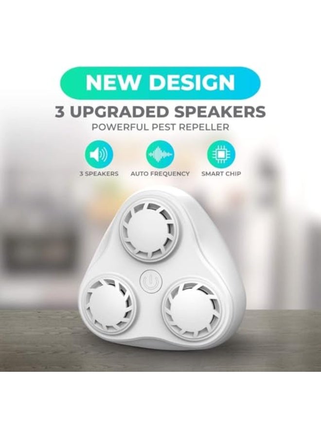 Pest Repeller, White High Power Plug-in Electronic Repellent for Rodents and Insects, Effective Pest Control for Home, Office, Garage and Hotel Rooms - Image 5