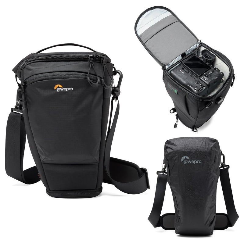 Lowepro ProTactic TLZ 75 Pro AW III Toploader Camera BagCamera Case for DSLR MirrorlessVolume 6LDim1457x55x63in for Cameras wLens attachedModular Shoulder Bagfor PhotographerVideographer - Image 2