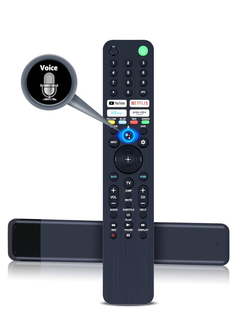 NEW RMF-TX520U Voice Remote Control for Sony Bravia OLED/LED 4K/8K UHD Smart Google TV – Quick Access ons for YouTube, Netflix, Disney+, Prime Video - Image 1