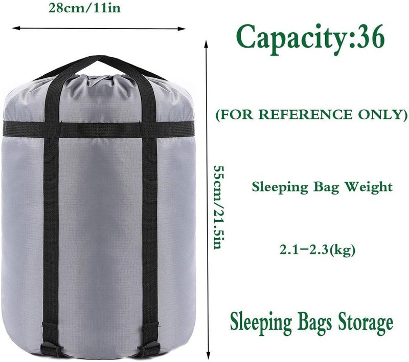 Borogo Compression Stuff Sack, 24L/36L/46L Sleeping Bags Storage Stuff Sack Organizer Waterproof Camping Hiking Backpacking Bag for Travel - Great Sleeping Bags Clothes Camping - Image 2