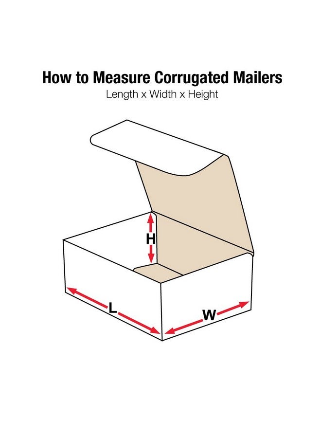 أفيديتي صناديق الشحن الصغيرة 4L X 4W X 2H 50 علبة من الورق المقوى المموج لتعبئة النقل والتخزين - Image 2