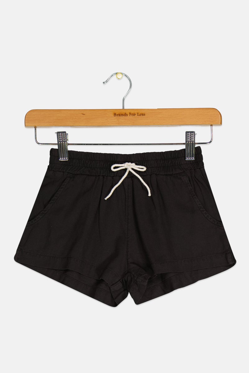 Billabong Kids Girl Sportswear Fit Plain Outdoor Shorts, Black - Image 1