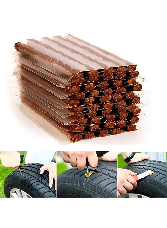 Safari TG200 Heavy Duty Tubeless Tyre Repair Strings 50 Pcs | 100% Self-Vulcanizing Rubber Puncture Plugs for Car, SUV, Bike & ATV | Strong Adhesion for Steel Belted Radial Tyres - Image 4