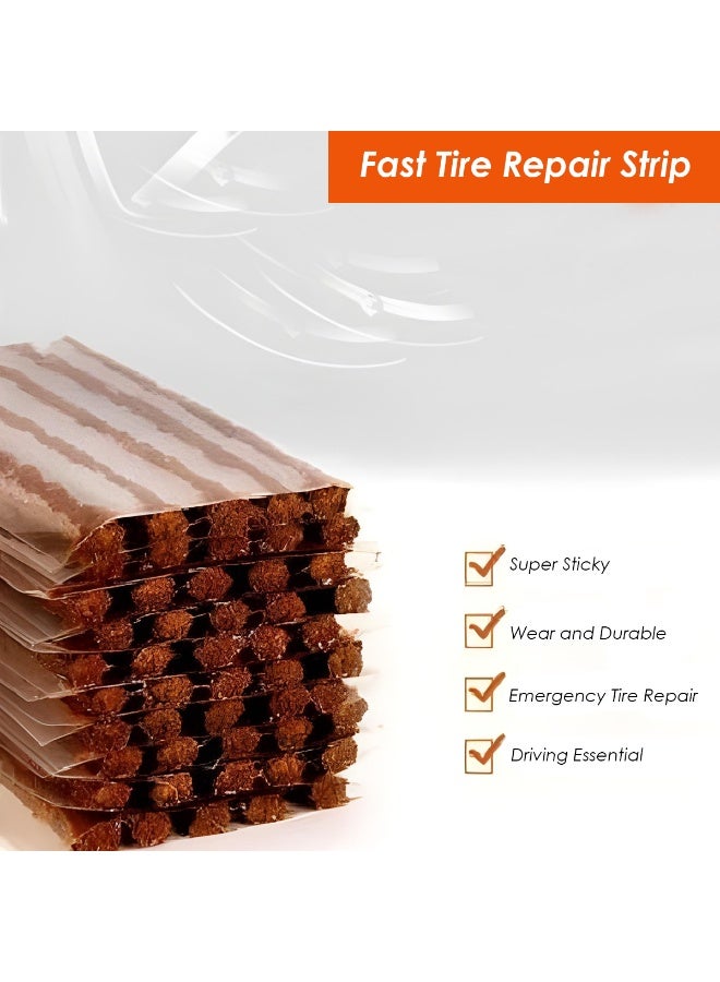 Safari TG200 Heavy Duty Tubeless Tyre Repair Strings 50 Pcs | 100% Self-Vulcanizing Rubber Puncture Plugs for Car, SUV, Bike & ATV | Strong Adhesion for Steel Belted Radial Tyres - Image 5