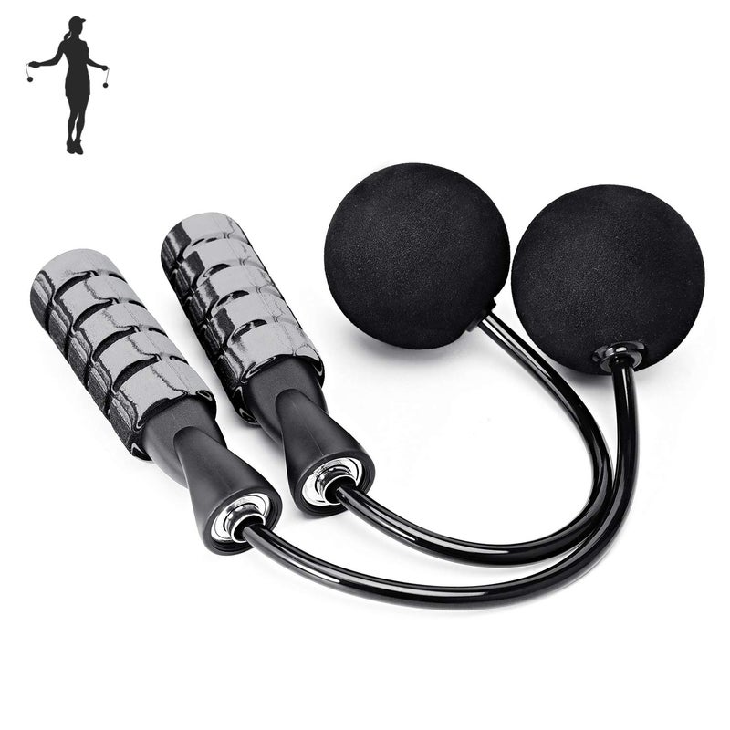 APLUGTEK Jump Rope, Training Ropeless Skipping Rope for Fitness, Adjustable Weighted Cordless Jump Rope for Men Women Kids - Image 1