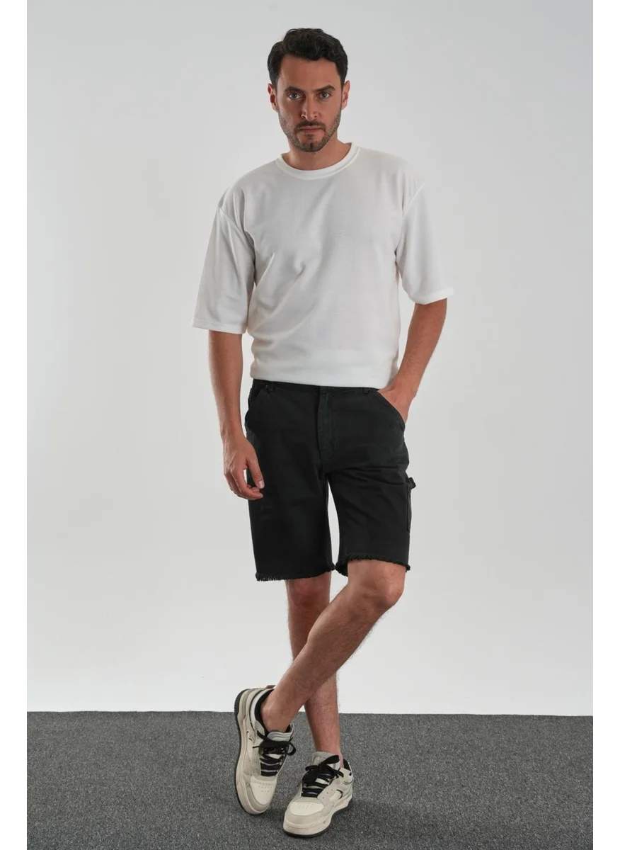 Alexander Gardi Alexandergardi Faded Effect Denim Shorts