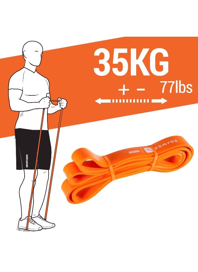 CORENGTH 35 kg Weight Training Resistance Band for Home Gym Workout - Orange  - Image 2