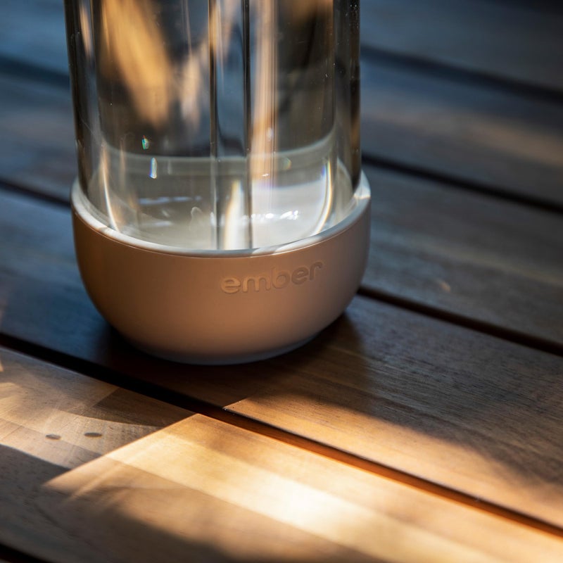 Ember Cold Tumbler 16 oz â€“ Insulated Glass Iced Coffee Cup with Straw & Spill-Proof Lid, Keeps Drinks Cold, Eliminates Condensation, Modern Double-Wall Design, Sandstone - Image 5