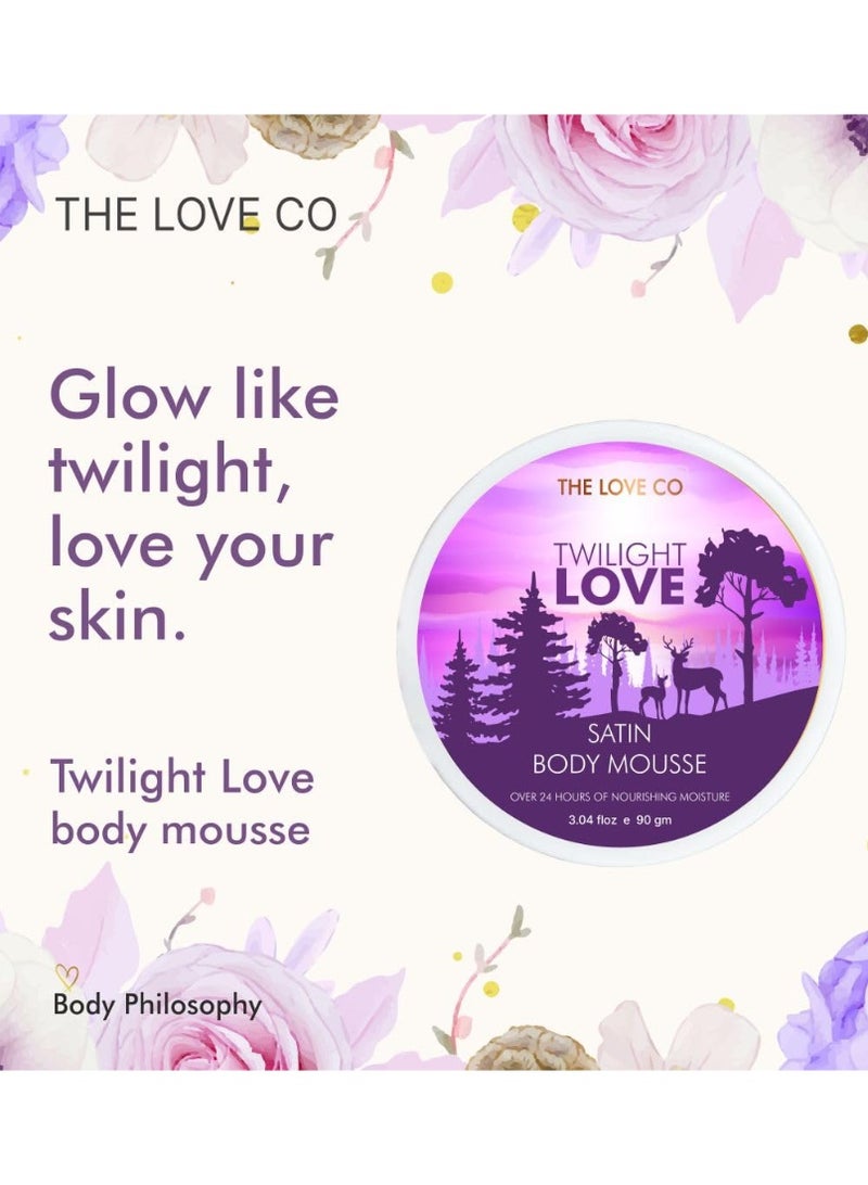 ذا لوف كو. موس الجسم توايلايت لوف 90 جم – ترطيب مكثف لمدة 24 ساعة بزبدة الشيا النقية، كريم مرطب عميق للبشرة الجافة يمنحها النعومة والملمس الحريري - Image 5