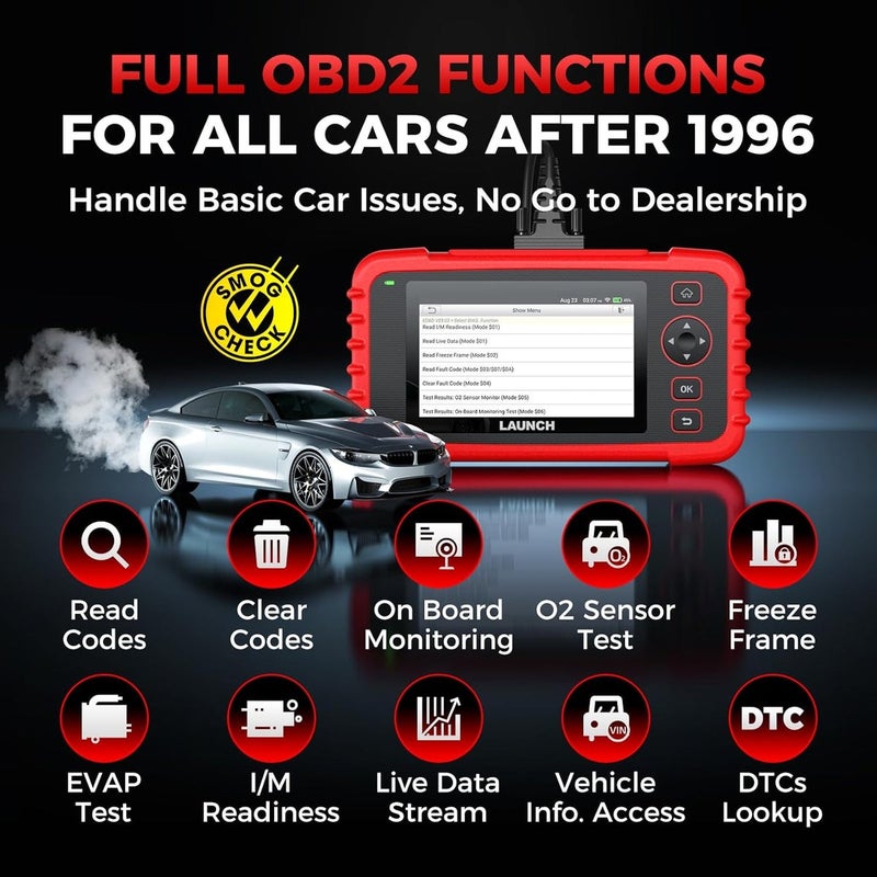 لانش ماسح ضوئي تشخيصي LAUNCH CRP129X OBD2 لفحص المحرك ونظام الفرامل والوسائد الهوائية وناقل الحركة - Image 5