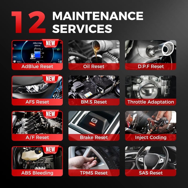 لانش ماسح ضوئي تشخيصي LAUNCH CRP129X OBD2 لفحص المحرك ونظام الفرامل والوسائد الهوائية وناقل الحركة - Image 3