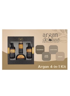 argan de luxe Argan De Luxe Hair Care Nourishing Shampoo & Conditioner, Infusing Mask and Oil Serum - 4pc Gift Set  - Image 2