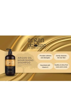 argan de luxe Argan De Luxe Hair Care Nourishing Shampoo & Conditioner, Infusing Mask and Oil Serum - 4pc Gift Set  - Image 4