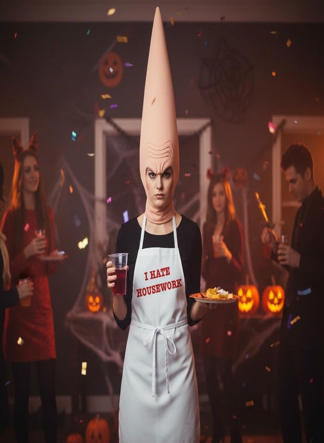 CoolAprons Funny Novelty Apron I Hate Housework Cooking Aprons, Coneheads Halloween Costume - Image 2