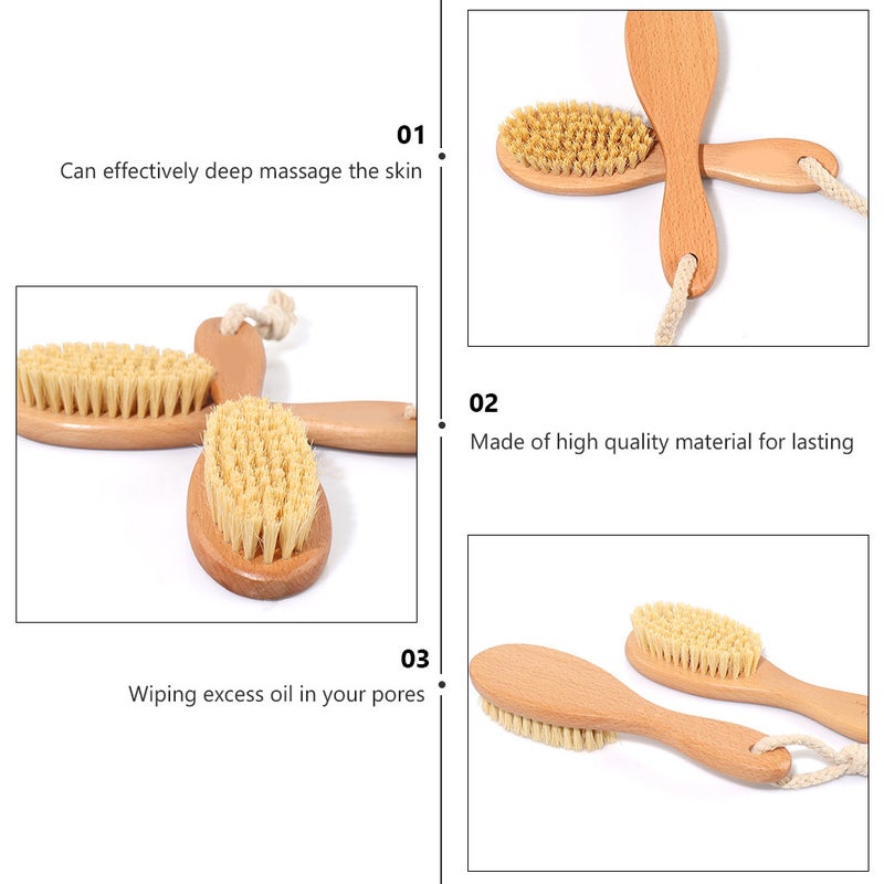2 pcs Exfoliating Shower Brush Brush Practical Bathing Brush - Image 5