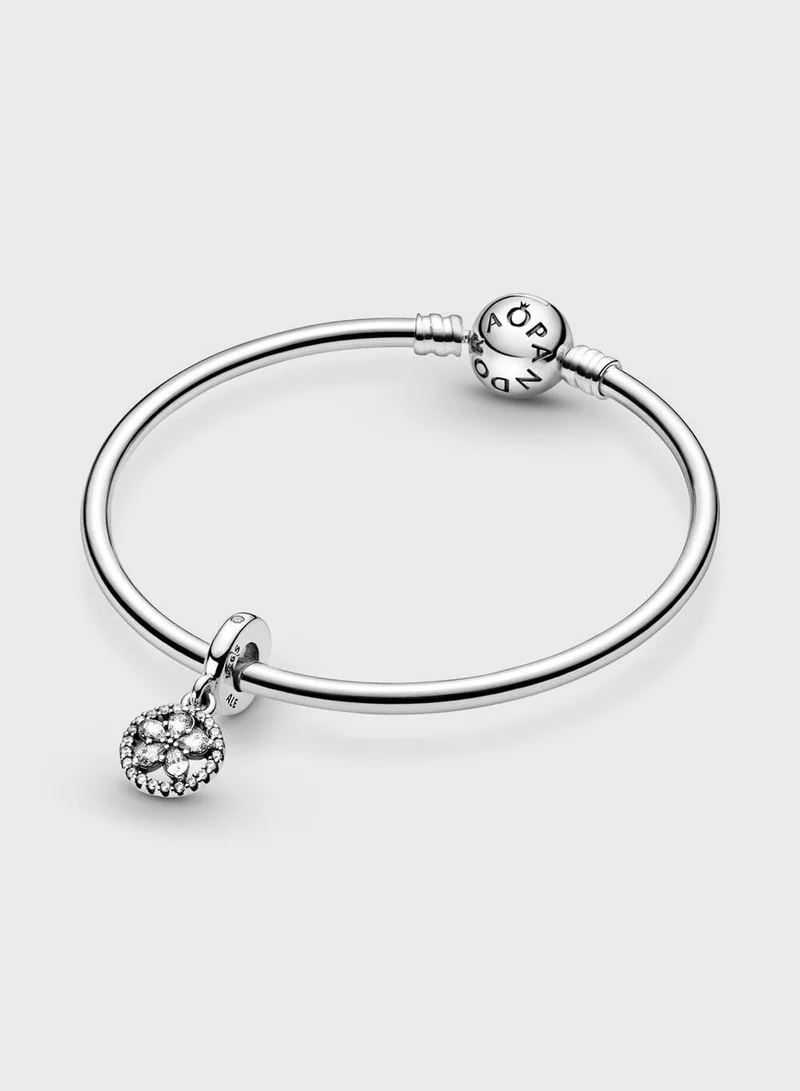 PANDORA Sparkling Snowflake Circle Dangle Charm