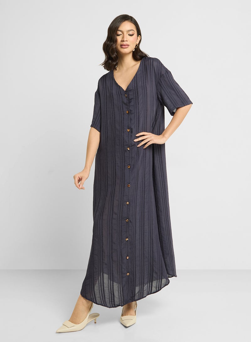 Khizana Button-Down Maxi Dress - Image 1