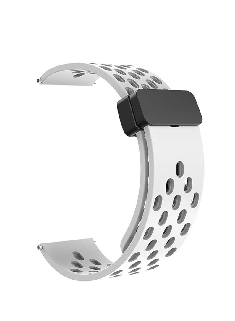 Silicone Band Magnetic Clasp 22MM Strap For Samsung galaxy watch3 45mm /galaxy 46mm/Gear S3/Huawei watch GT3 46MM/GT2E/GT2 Pro/GT GT2 46MM/Magic Watch2 46mm/Amazfit GTR 3/4 - Image 2