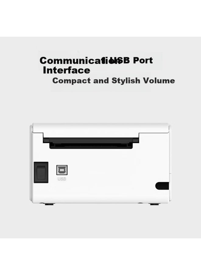 Snbc Btp-l730 Single-sheet Express Delivery Printer Thermal Label Printer, 80mm Logistics Printing Machine, Express Delivery Sticker Barcode Printer, Commercial Computer Version With Stand - Image 1