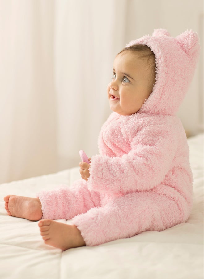 اوركيدز أفرول فرو بدون قدمين للرضع البنات – وردي - Image 2