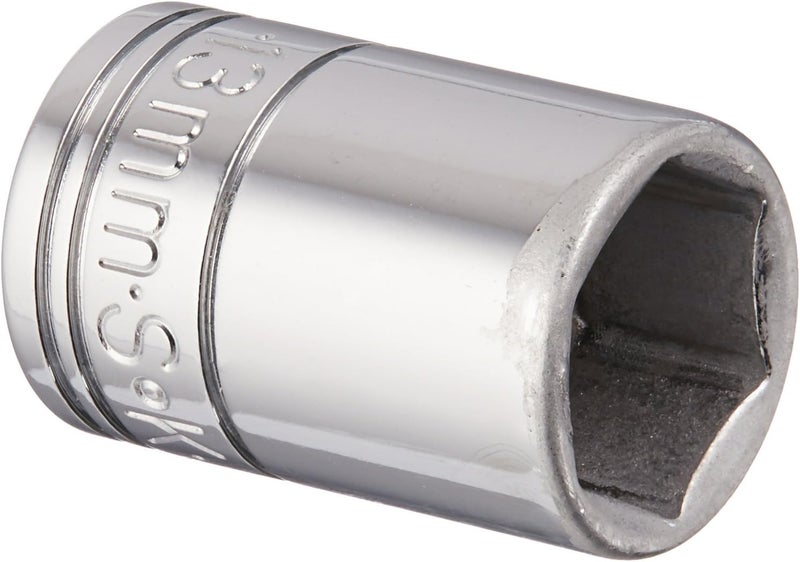 SK Tools USA 3/8-inch Drive - 13mm - Standard 6-Point Chrome Socket - 313 - Image 1