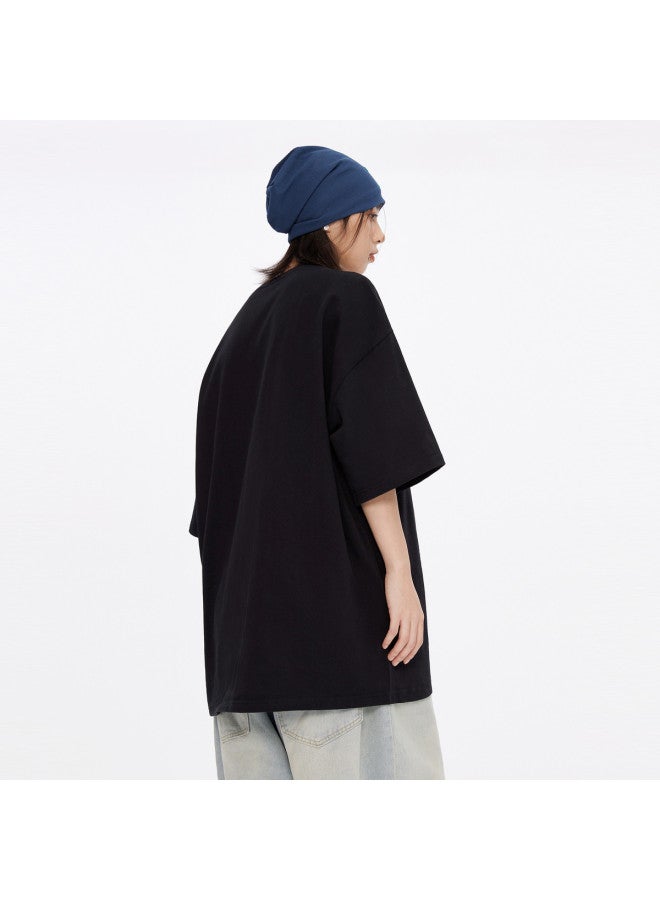 EPTISON Summer Creative Running Portrait Print 230g Men's Round Neck Short Sleeve T-shirt Loose Trendy Breathable Top - Image 3