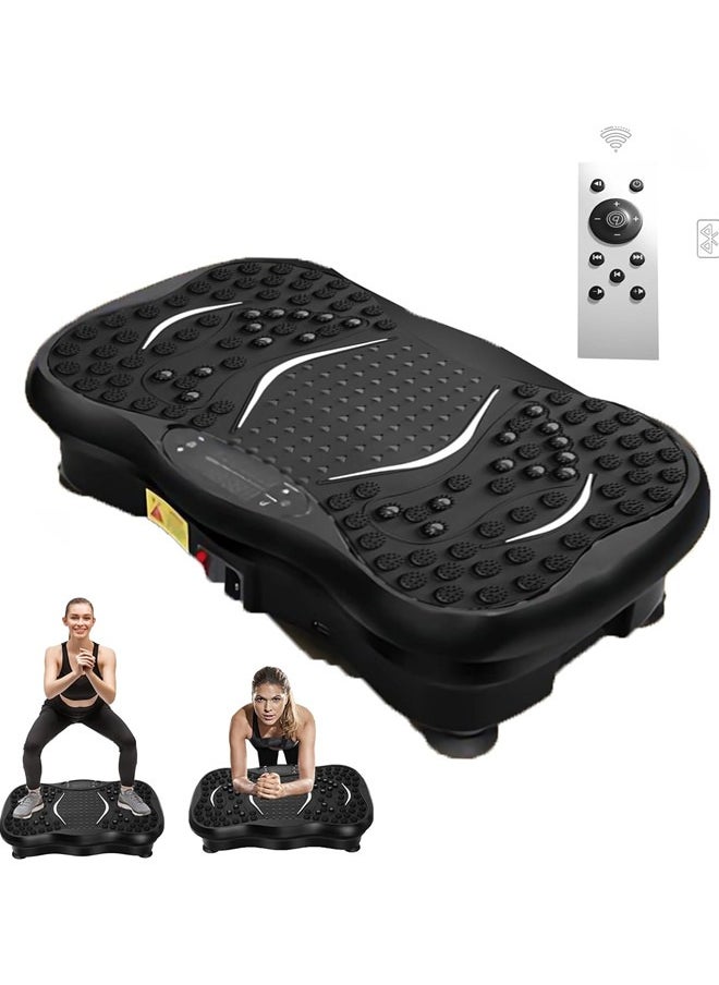 Sandinrayli Vibration Plate Fitness Platform Exercise Machine Vibrating Lymphatic Drainage Shaking Full Body Shaker Workout Vibrate Stand Shake Board Sport Gym for Weight Loss Fat Burner for Women Men  - Image 1
