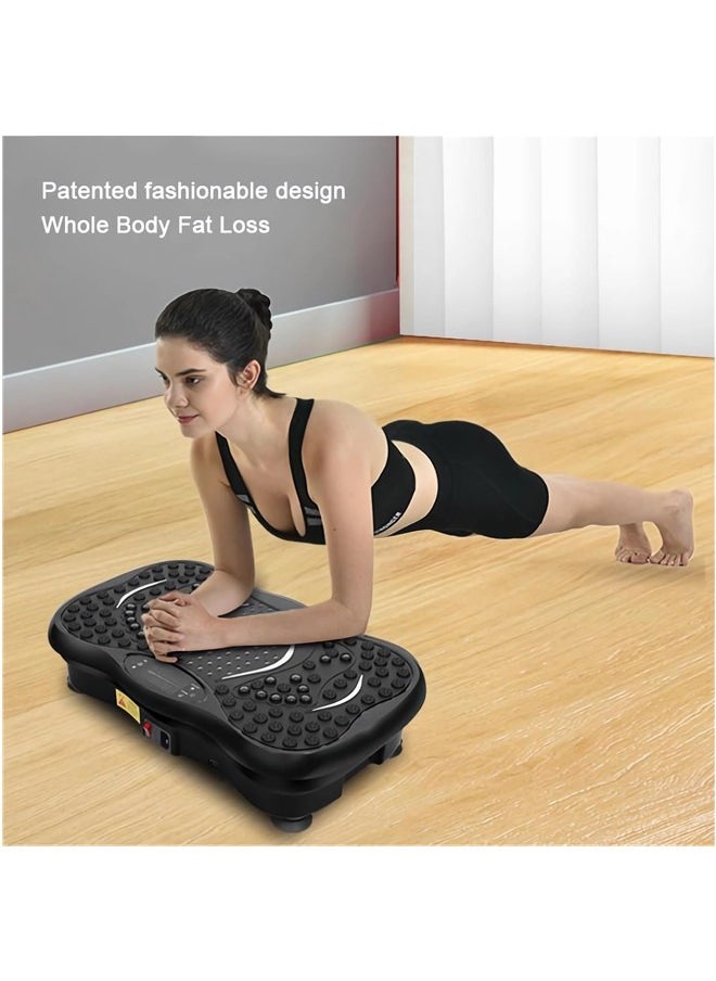 Sandinrayli Vibration Plate Fitness Platform Exercise Machine Vibrating Lymphatic Drainage Shaking Full Body Shaker Workout Vibrate Stand Shake Board Sport Gym for Weight Loss Fat Burner for Women Men  - Image 5