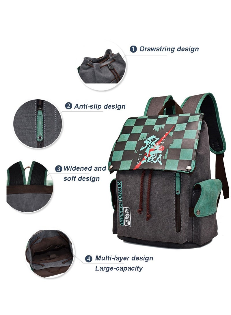 Cartoon Demon Slayer backpack student bag - Image 3