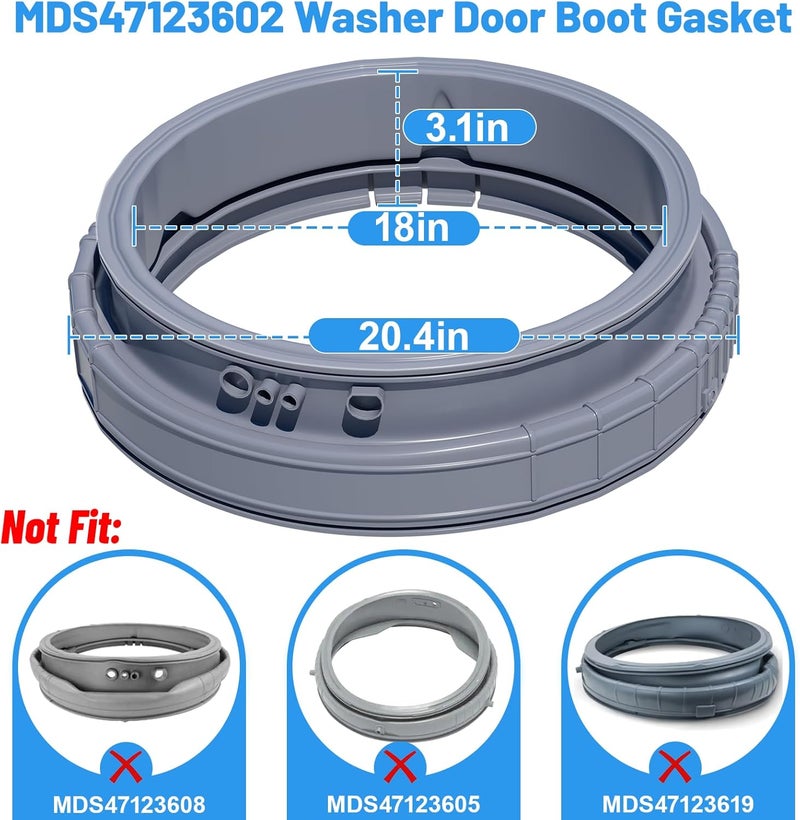 Alvar Upgraded MDS47123602 Washer Door Gasket Boot Seal for LG/Kenmore Washing Machines - Image 2