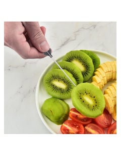 KASTWAVE Cocktail Picks, Set of 8 Stainless Steel Reusable Toothpicks Drinking Pick Reusable Garnish Skewer Party Decorative Sticks for Party Reunion Drinks Appetizers Olives Fruits Barbecue Snacks (Pineapple)  - Image 5