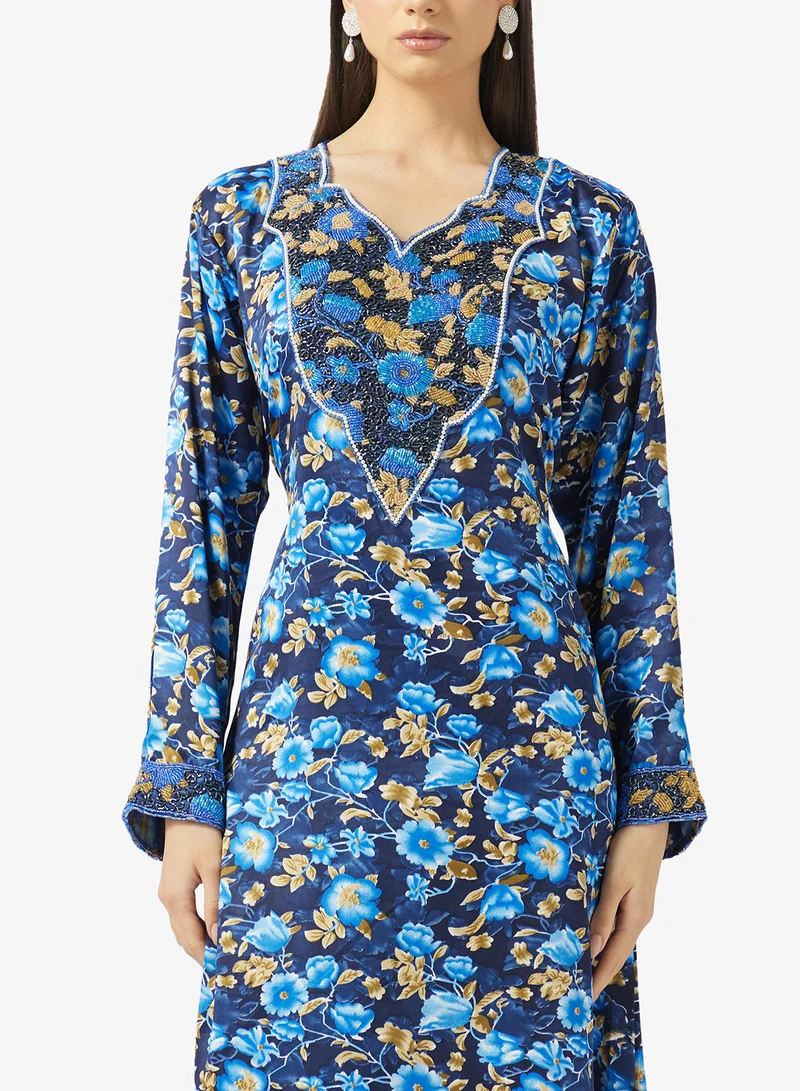 Arabian Closet  Embellished Belted Jalabiya for Women | Best Price UAE