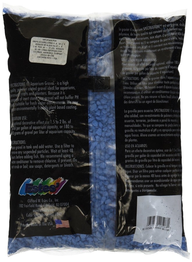 إستيس حصى سبيكتراستون الأزرق الفاتح الخاص لأحواض أسماك المياه العذبة، كيس 5 أرطال - Image 2
