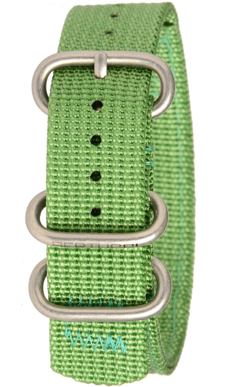 BERTUCCI Heavy Duty Two-Ply B-194 Jungle Green 19 mm Watch Band - Image 4