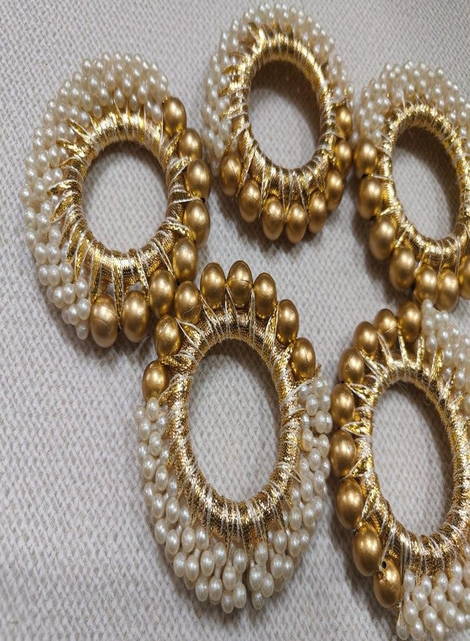 SP SELLPLUS Sellplus Pearl Bangle for Art & Craft | Home Decor | Diwali | Navratri | Wedding Decoration | Wall Hanging | Tea Light (10c Pcs) (2 Inches) - Image 1
