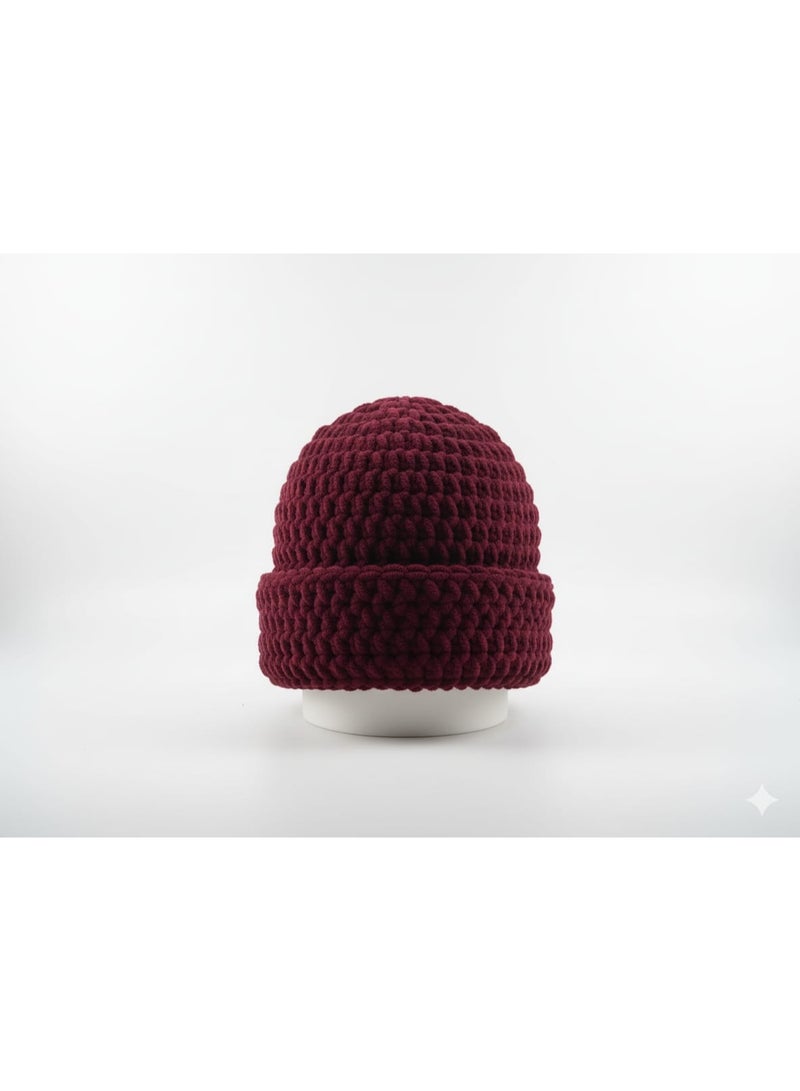 CROCHKA unisex Winter Chunky Knit Beanie Hat - Soft Crochet Warm Skull Cap