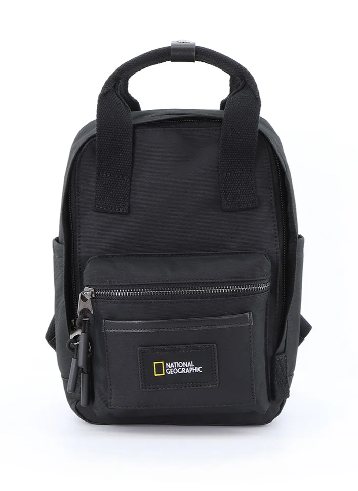 NATIONAL GEOGRAPHIC National Geographic LEGEND Small Backpack Black For Men And Women, Durable Water Resistant Padded Laptop Casual Daypack, Bag For School College Office Leisure Outdoor Travel