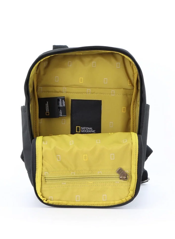 National Geographic Black National Geographic LEGEND Small Backpack Black For Men And Women, Durable Water Resistant Padded Laptop Casual Daypack, Bag For School College Office Leisure Outdoor Travel  | Best Price UAE