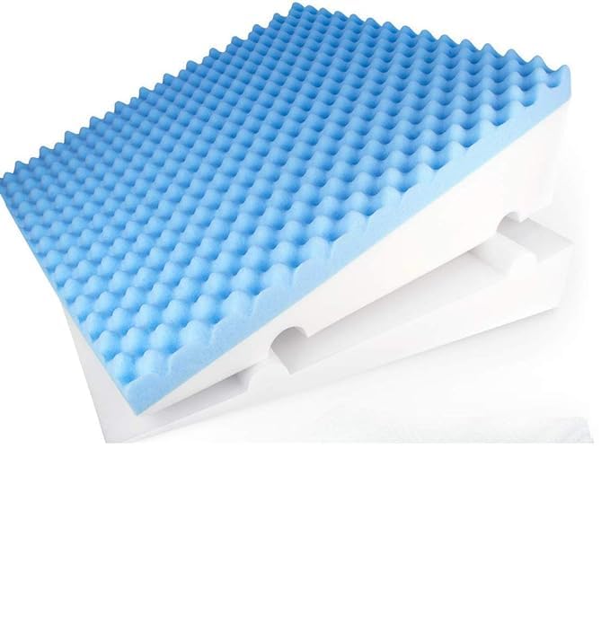 MEMORY FOAM GEL COTTON ADJUSTABLE HYBRID MULTI PURPOSE SOFT BED WEDGE PILLOW FULL RANDOM COLOURS
