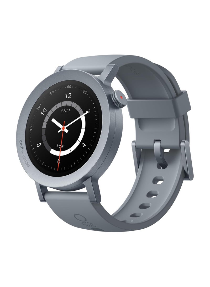 cmf by NOTHING Watch Pro 2, 1.32" AMOLED Display, Built-in multi-system GPS, 120 Sports Modes, Smart Sleep Algorithm, Bluetooth calling with AI noise reduction, MENA Version Ash Grey - Image 1