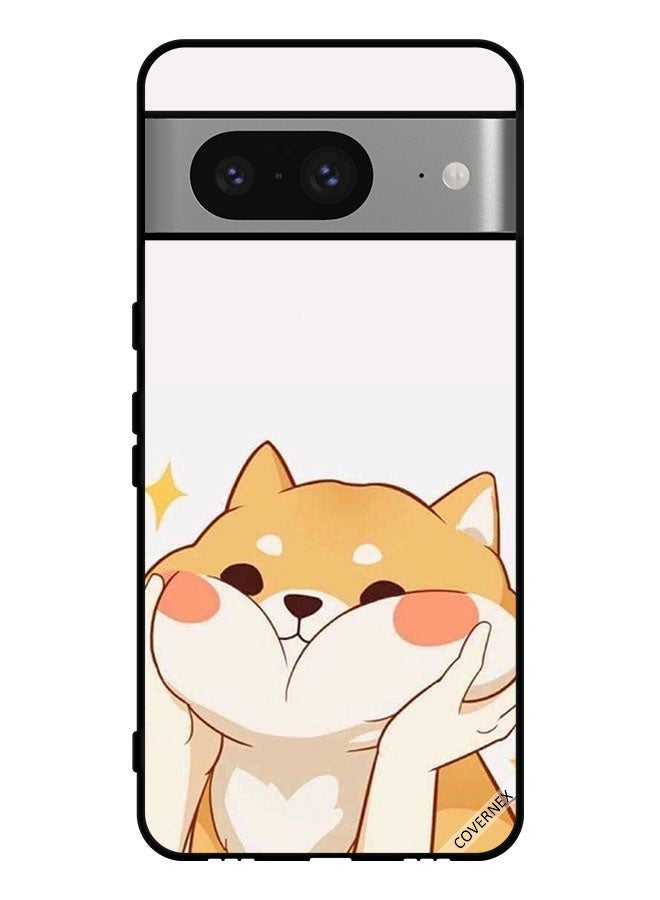 Covernex Protective Case Cover For Google Pixel 8 Cute Cat Clip Art - Image 1