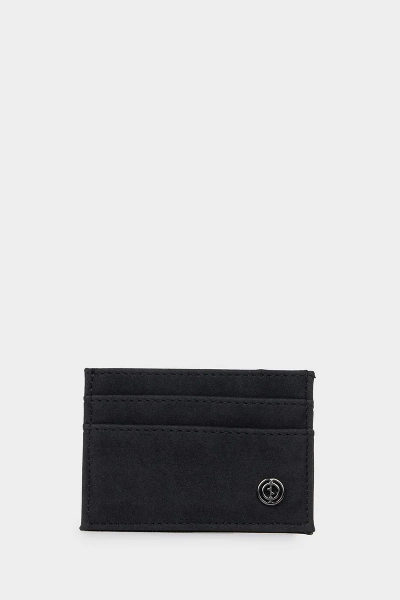 ديفاكتو Man Suede Business Card Wallet