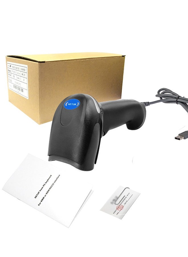 DUNISO - Wireless 2D Barcode Scanner , Bluetooth & Wireless & USB Wired Automatic Bar Code Imager Reader Handhold Scanner ，with Stand，Compatible for Laptops, Computers, Cashier, POS - Image 1