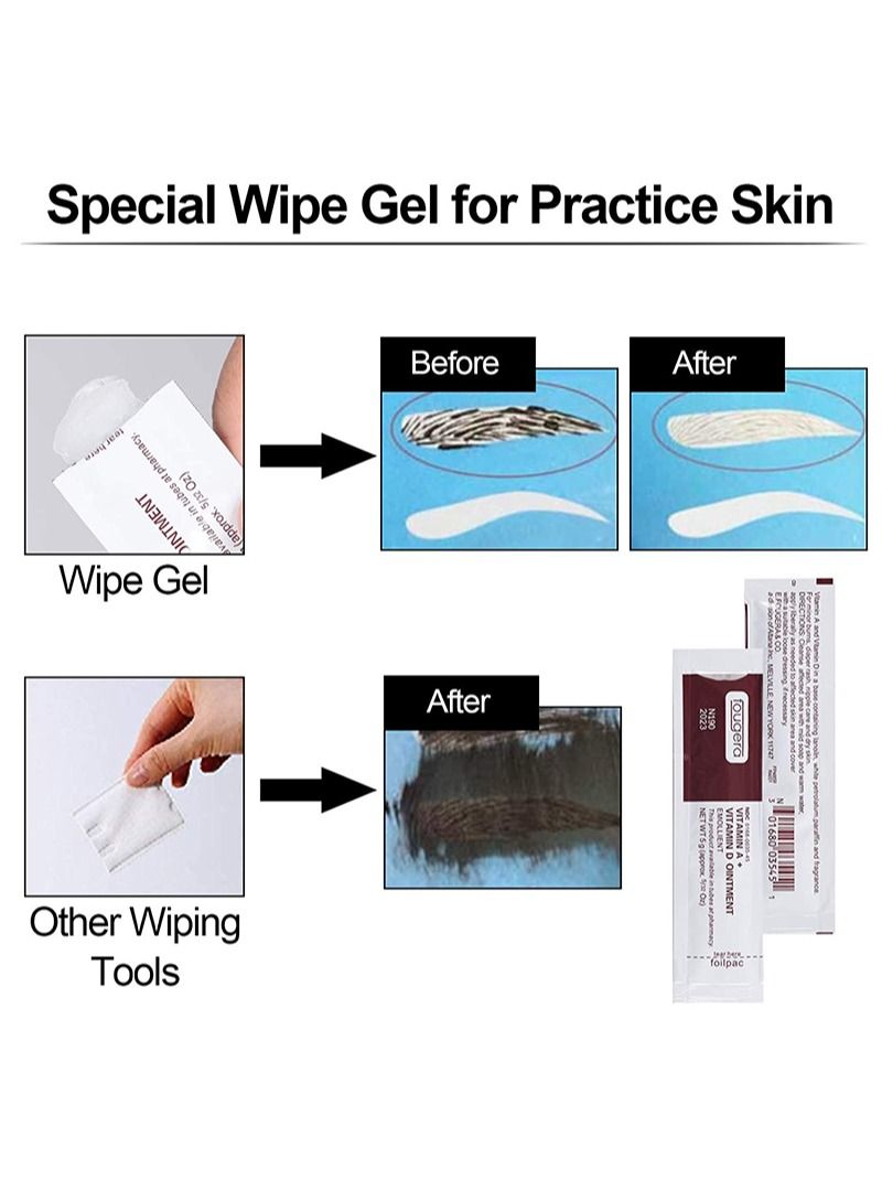 Fougera Tattoo Scar Repair Gel 50Pcs Microblading Aftercare Ointment Vitamin A and D Anti-Inflammatory Anti Scar Tattoo Aftercare Cream for Makeup Microblading and Tattoo Healing Art Tattoo Supplies - Image 3