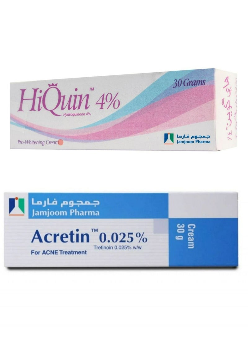 HIQU Hiquin 4% Cream  And Acretin Cream 60g  - Image 1
