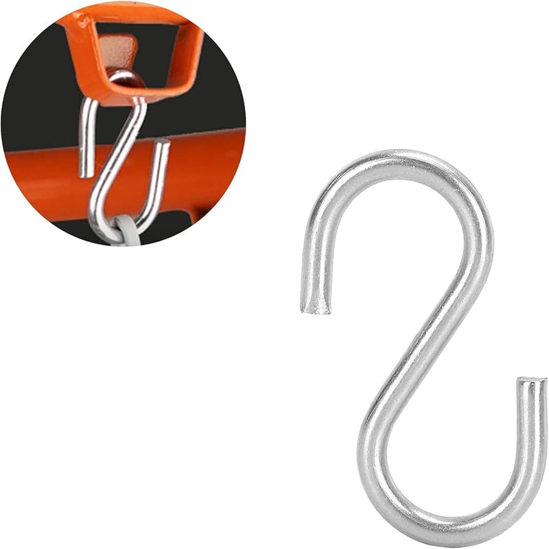 304 Stainless Steel Heavy Duty S Hooks 20Pcs M3 Size for Kitchen Bathroom Towel Key Holder - Image 4