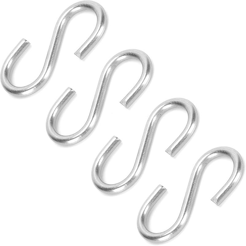 304 Stainless Steel Heavy Duty S Hooks 20Pcs M3 Size for Kitchen Bathroom Towel Key Holder - Image 3