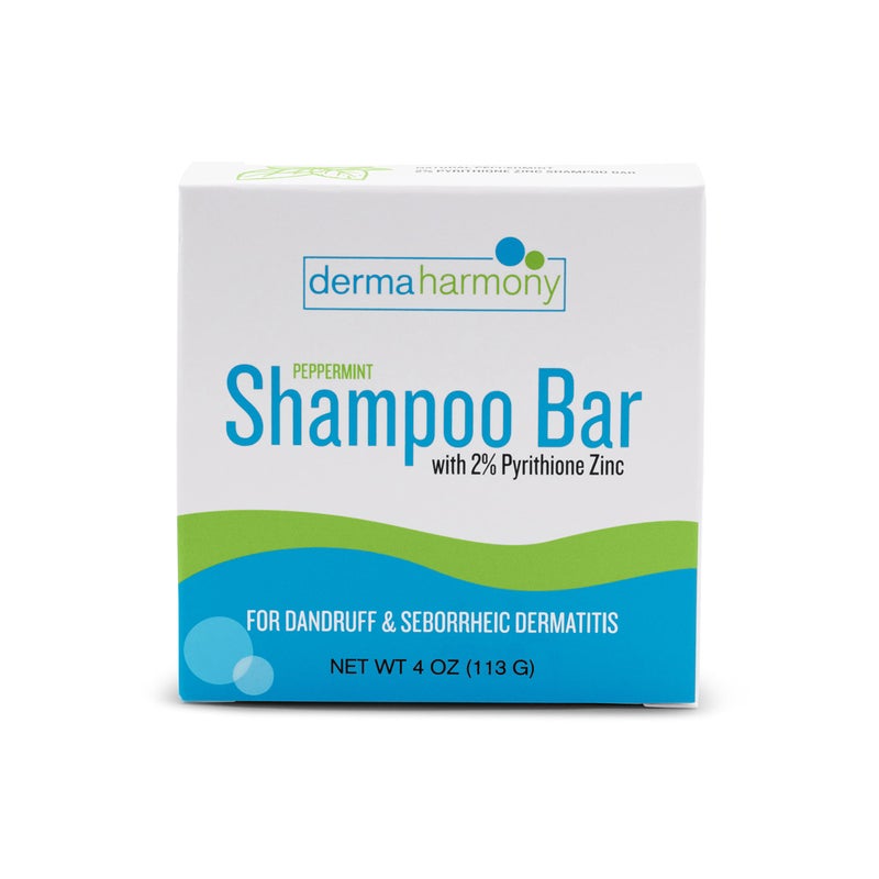 Dermaharmony 2% Pyrithione Zinc Shampoo Bar for dandruff and seborrheic dermatitis - Peppermint (4 Oz) - Image 3