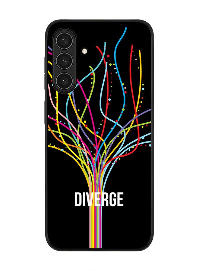 Stylizedd غطاء لهاتف سامسونج جالاكسي A26 5G، حماية كاميرا نحيفة، غطاء هاتف مضاد للصدمات - Diverge (أسود) - Image 1